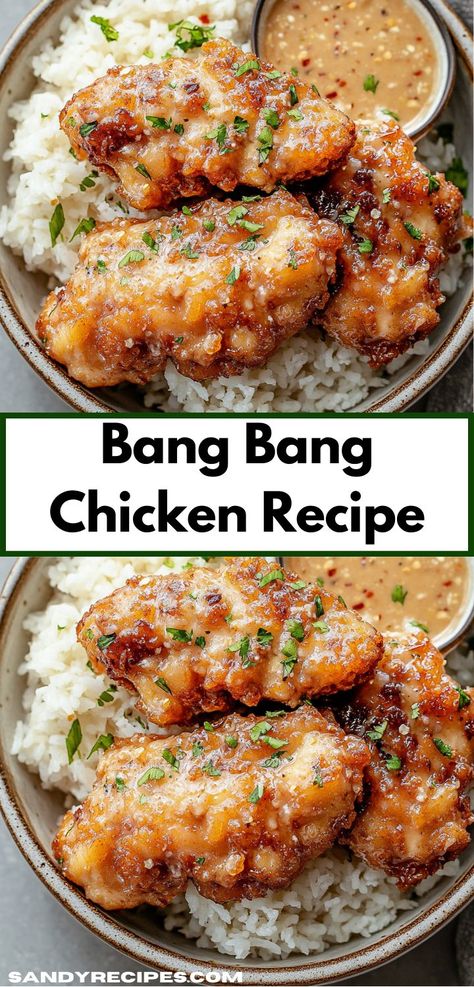 Searching for an easy dinner recipe that delights the taste buds? This Bang Bang Chicken Recipe is a fantastic option, offering a bold flavor profile and simple preparation, ensuring everyone at the table will ask for seconds. Bang Bang Chicken Recipe, Bang Bang Chicken, Buttermilk Chicken, Hearty Chicken, Crispy Fried Chicken, Spicy Dishes, Yummy Chicken Recipes, Sweet Chili Sauce, Chicken Recipes Casserole