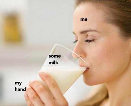 When you drink milk Anti Memes, Milk Funny, Cursed Stuff, Best Funny Jokes, Fresh Memes, Top Memes, Drink Milk, Funny Meme, Funny Fails