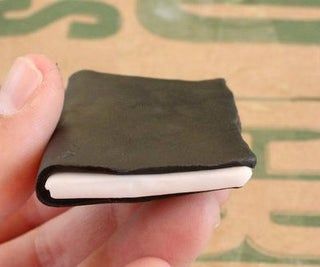 How to Make a Polymer Clay Mini Book : 9 Steps (with Pictures) - Instructables Clay Book, Mini Polymer Clay, Polymer Clay Books, Paper Book Covers, Book Spine, Color Printer, Small Book, Black Clay, Clay Miniatures