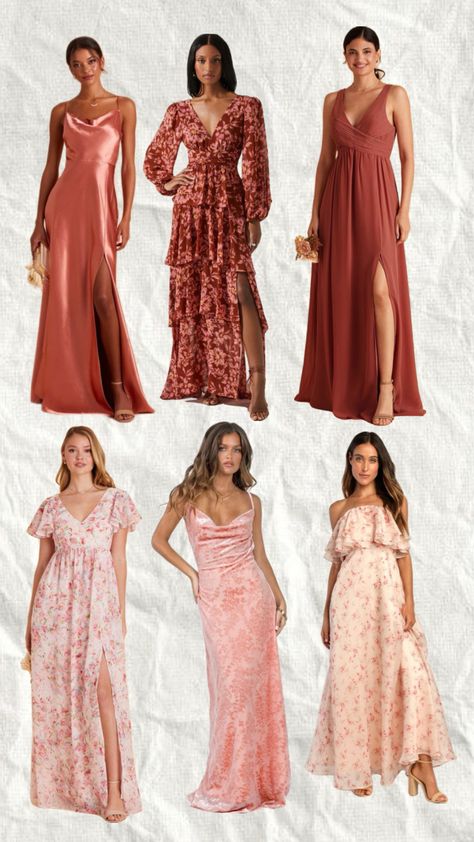 Mix Match Bridesmaids, Bridal Squad, Floral Bridesmaid Dresses, Floral Bridesmaid, Red Bridesmaid Dresses, Party Style, Pink And Red, Bridesmaids Dresses, Party Fashion