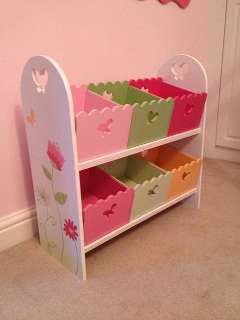 ★VERTBAUDET★Wooden Storage Unit Toy Box Shelves★Girls Kids Room★ uk.picclick.com: Toy Shelf, Cute Furniture, Box Shelves, Regal Design, Girly Room, Baby Diy, Childrens Furniture, Kids Room Design, Kids Bedroom Decor