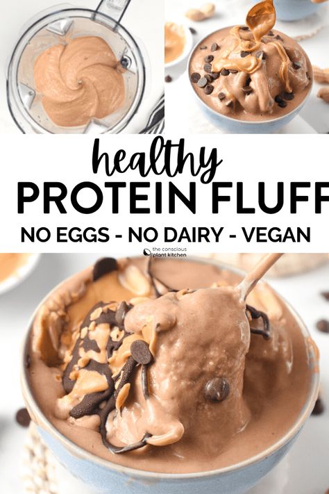 Protein Fluff Recipe, 30 G Protein, Protein Fluff, 30g Protein, Low Calorie Protein, High Protein Desserts, Fluff Recipe, Low Carb Protein, Protein Pudding