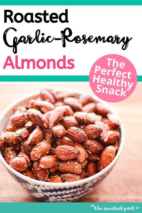 Rosemary Roasted Almonds, Rosemary Almonds Roasted, Blue Diamond Smokehouse Almonds Recipe, Seasoned Roasted Almonds, Almond Recipes Savory, Almonds Recipe Snacks, Roasted Almond Recipes, Toasted Nuts Recipes, Savory Almonds Recipes