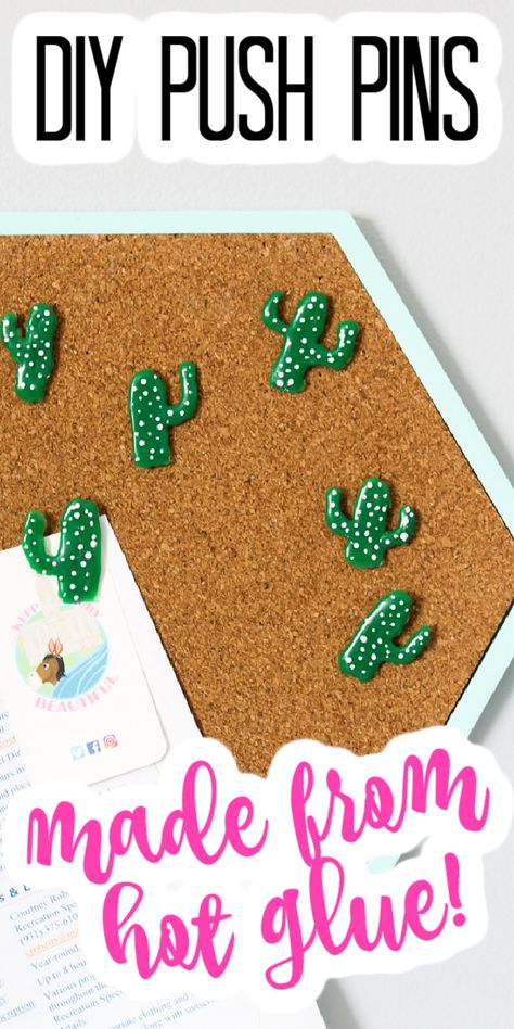 Diy Push Pins, Crafts With Hot Glue, Hot Glue Art, Glue Stick Crafts, Decorative Push Pins, Diy Glue, Glue Craft, Glue Art, Marble Frame