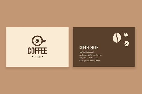 Free Vector | Free vector flat design coffee shop vertical business card Business Card Cafe Design, Coffee Business Card Design, Cafe Visiting Card, Business Card Design Coffee, Coffee Business Card, Coffee Branding Design, Coffee Shop Business Card, Design Coffee Shop, Digital Sketching