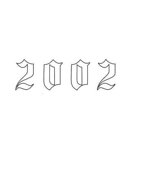 2002 Number Tattoo, 2002 Neck Tattoo, 2002 Tattoo Stencil, 2002 Old English Tattoo, 2002 Tattoo Design, 2002 Tattoo Font, Mira Tattoo, 2002 Tattoo Ideas, 2002 Tattoo