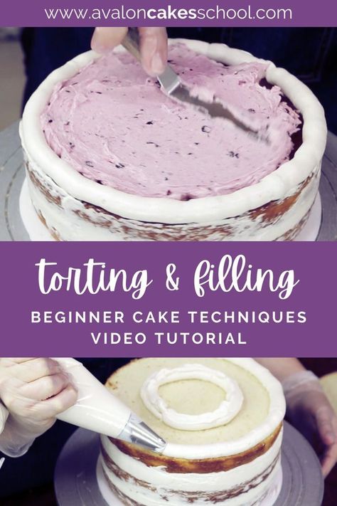 Professional Cake Recipe, Icing Recipe For Cake, Fondant Cake Tutorial, Professional Cake Decorating, Learn Cake Decorating, Baking Techniques, Buttercream Cake Designs, Baking Hacks, Cake Decorating For Beginners