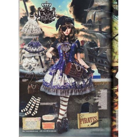 0 Alice And The Pirates, The Pirates, Pirate Costume, Japanese Street Fashion, Sweet Lolita, J Fashion, Harajuku Fashion, Lolita Dress, Gothic Lolita