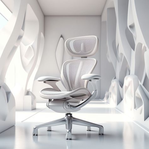 ultrarealistic image of a herman miller aeron chair, focus on a headrest, in a futuristic white room with tones of scattered around Herman Miller Aeron, Aeron Chair, Herman Miller Aeron Chair, White Room, Herman Miller, Home Gadgets, Apple Products, Focus On, Office Chair