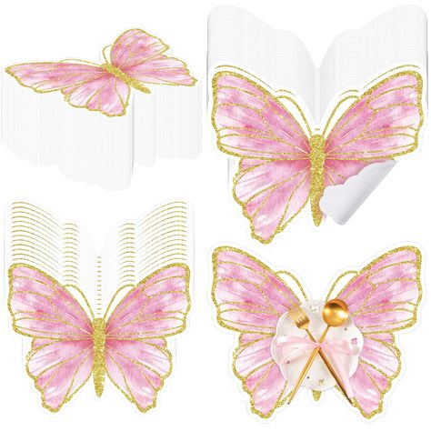 PRICES MAY VARY. Rich in Quantity: there are 100 pieces of disposable placemats, designed with the shape of butterfly in pink and gold, delicate and adorable, and the adequate amount can meet your daily use and replacement demands, and you can also share them with your family and friends Safe and Reliable: the paper placemats disposable 100 pack are made of quality paper material, with single sided and clear printing, which are safe and reliable, and are disposable, saving your cleaning time Fav Butterfly Place, Table 13, Butterfly Party Decorations, Party Kitchen, Butterfly Table, Spring Summer Wedding, Paper Placemats, Butterfly Baby Shower, Butterfly Party