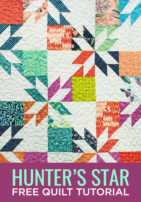 Missouri Star Quilt Pattern, Missouri Quilt Tutorials, Hunters Star, Hunters Star Quilt, Missouri Star Quilt Company Tutorials, Hst Quilts, Missouri Star Quilt Tutorials, Missouri Quilt, Missouri Star Quilt Company