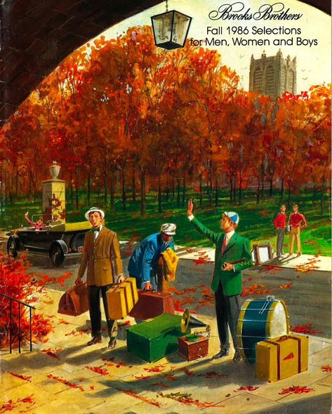 Vintage Catalog, Vintage Menswear, Vintage Illustration Art, Preppy Mens Fashion, Catalog Cover, Vintage Preppy, New England Style, Golden Years, Ivy League