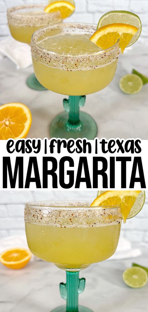 Texas Margarita Recipe On The Rocks, Large Batch Margarita Recipe, Texas Margarita Recipe, Margarita Recipe On The Rocks, Texas Margarita, Agave Margarita Recipe, Fresh Margarita Recipe, Orange Margarita Recipe, Margarita Mix Recipe