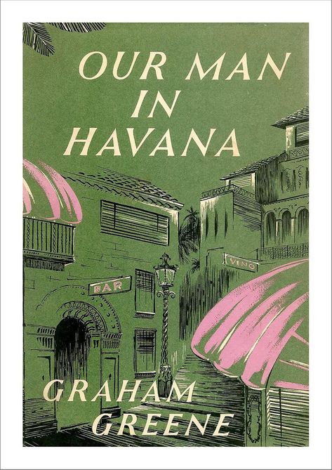 Our Man in Havana Poster: Vintage Graham Greene Book Cover Art | Etsy Our Man In Havana, Graham Greene, Book Cover Art, Poster Vintage, Cover Art, Havana, Art Print, Wall Decor, Book Cover