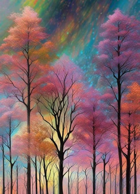 Sonia Lera Preston - Meteors and Northern Lights Sonia Lera Preston Painting, Autumn Leaves Art, Acrylic Painting Diy, Texture Abstract, Landscape Art Painting, Buddhist Art, Chalkboard Art, Dreamy Art, Leaf Art