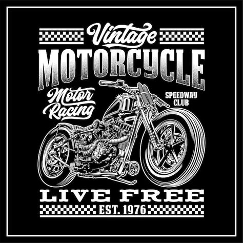 Vector vintage american steel | Premium Vector #Freepik #vector #rockabilly #vintage-garage #vintage-poster #motorcycle-biker Poster Motorcycle, Vintage Garage, Motorcycle Illustration, Buy Tshirts, Vintage Motorcycle, Color Print, Vintage Poster, Vector Photo, Digital Printing