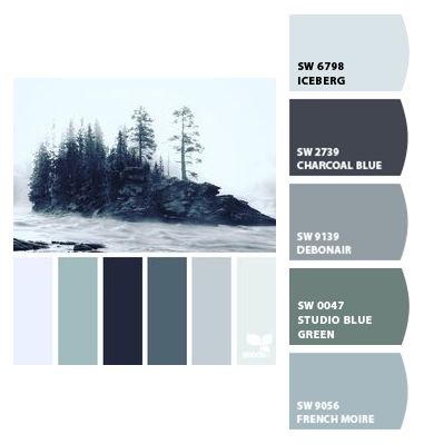 Paint colors from ColorSnap by Sherwin-Williams Aurora Video, Seasons Project, Seeds Color, Color Concept, Winter Color Palette, Palette Design, Winter Ideas, Wedding Winter, Design Seeds