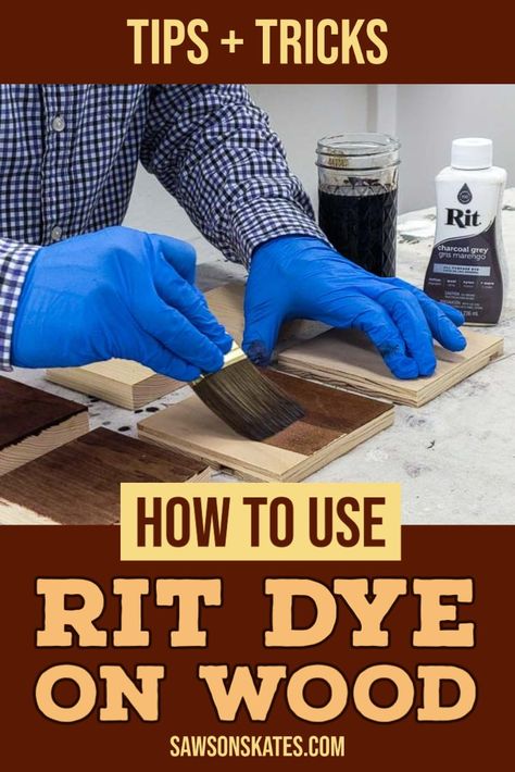 Rit Dye Furniture, Woodworking Finishes, Diy Wood Floors, Rit Dye, Garden Planter Boxes, Wood Building, Got Wood, Sewing Crafts Tutorials, Construction Crafts