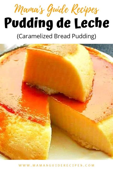 Pudding Recipes Homemade, Pinoy Dessert, Flan Recipe, Steamed Cake, Chinese Dessert, Bread Pudding Recipe, Filipino Desserts, Cuban Recipes, Almond Cookies