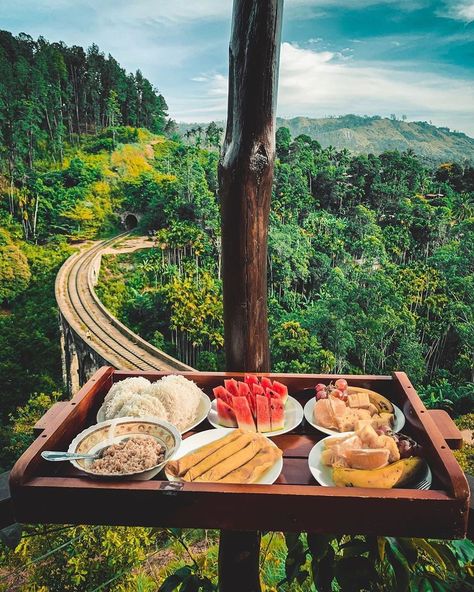 Breakfast in Ella by @lifeof_shaf! 💚💫 #breakfastwithaview Sri Lanka Food, Ella Sri Lanka, Photographer Tips, Weekend Breakfast, Breakfast In Bed, Best Breakfast, Travel Photographer, Photography Nature, Travel Food