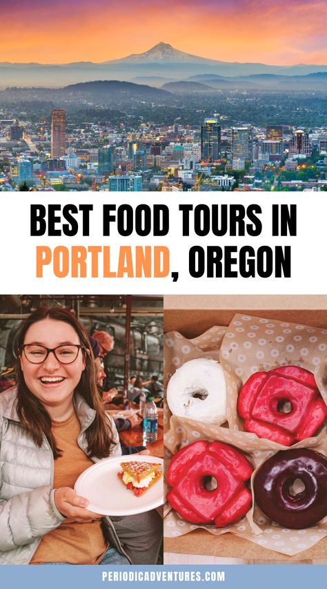 These are the best Portland Oregon food tours including coffee, donuts, pizza, and more and in neighborhoods like Downtown, Northwest District, along Mississippi Avenue, and more! Portland Oregon Food, Seattle Weekend, Arizona Winter, Downtown Portland Oregon, Portland Food, Los Angeles Parks, Magic Theme, Downtown Portland, National Park Road Trip