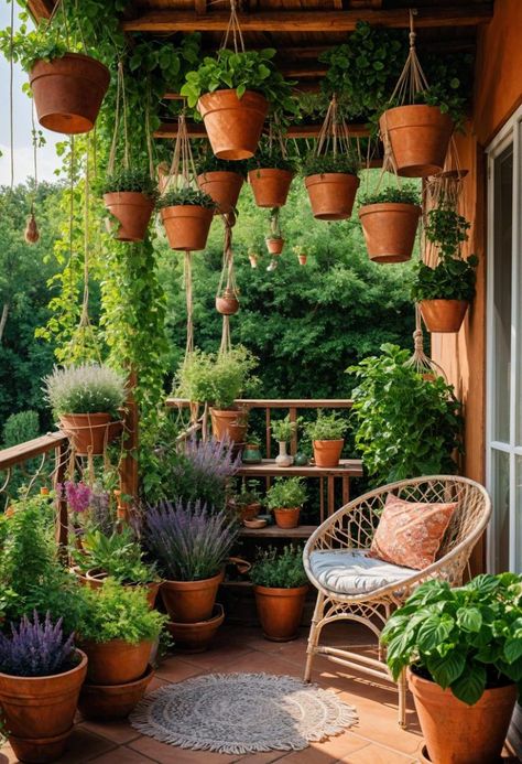 Hippie Backyard, Backyard Decoration Ideas, Hippie Garden Ideas, Boho Garden Ideas, Hanging Herb Gardens, Vertical Pallet Garden, Small Patio Design, Hippie Garden, Design Backyard