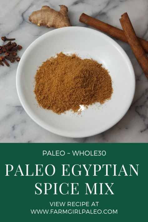 Egyptian Spice Mix - Farmgirl Paleo Egyptian Spice Blend, Paleo Dips, Mat Inspiration, Homemade Dry Mixes, Spice Mix Recipes, Healthy Paleo Recipes, Vegetable Dish, Primal Recipes, Spice Cabinet