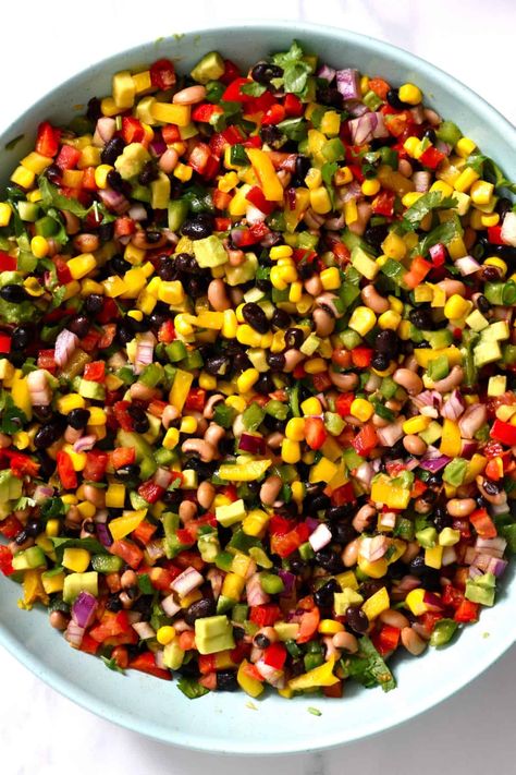 Bean Salsa Dip, Texas Caviar Dip, Caviar Dip, Cowboy Salad, Texas Caviar Recipe, Cowboy Food, Texas Caviar, Beans Beans, Caviar Recipes