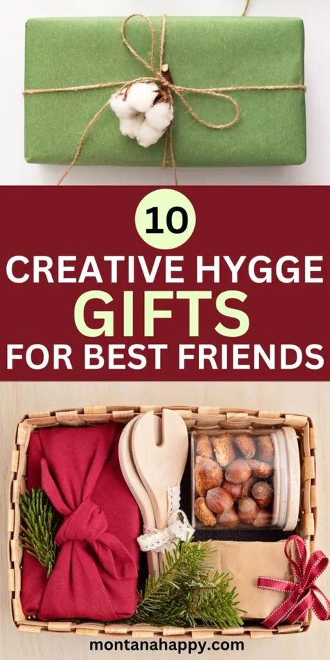 Friends Christmas Presents, Gift Ideas For Friends Christmas, Friends Christmas Gift Ideas, Hygge Gift Basket, Diy Gifts Cheap, Christmas Presents For Friends, Gifts For Best Friends, Best Friend Christmas Gifts, Hygge Christmas