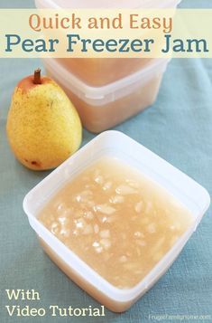 Pear Freezer Jam Recipe, Heath Foods, Fresh Pear Recipes, Pear Jelly Recipes, Pear Jam Recipe, Asian Pear Recipes, Freezer Jams, Pear Recipes Easy, Fresh Healthy Recipes