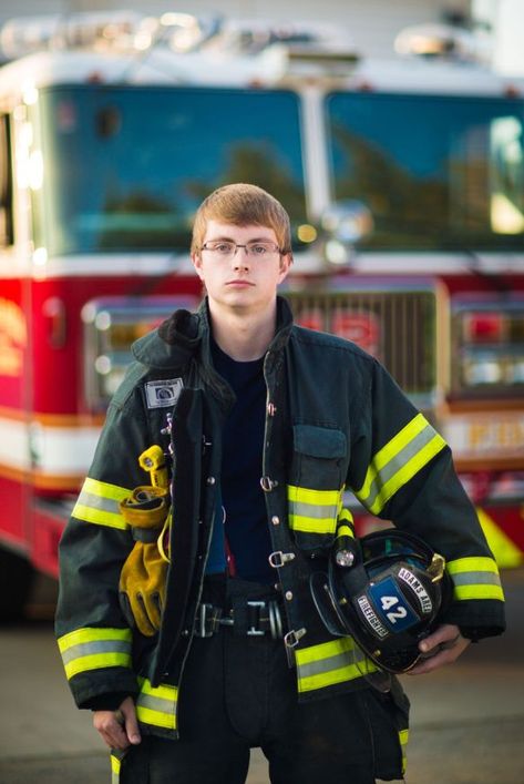 Firefighter Calendar Ideas, Firefighter Senior Pictures, Firefighter Portraits, Fireman Calendar, Firefighter Photoshoot, Fire Department Photography, Fighter Photography, Firefighter Photography, Firefighter Calendar