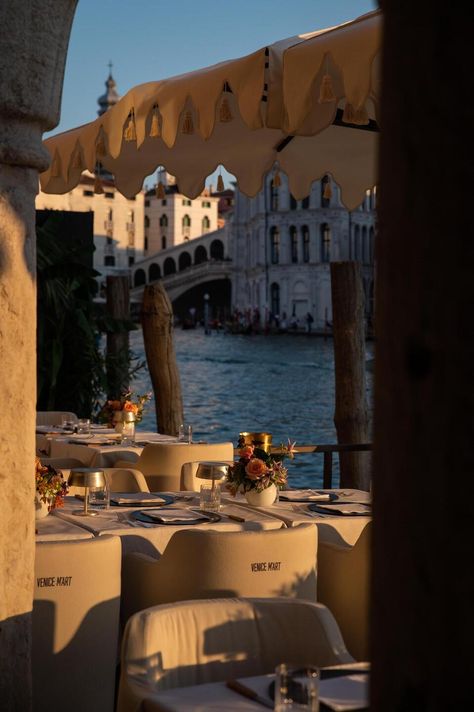 The Venice Venice Hotel, Venice, Italy | SUITCASE Magazine Italy Suitcase, Venice Market, Aperitivo Hour, Aesthetic Venice, Venice Cafe, Venice Aesthetic, Italy Cruise, Venice Hotel, Venice Boat