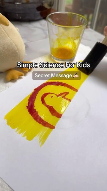 Nature Experiments, Ph Indicator, Science Experiment For Kids, Experiment For Kids, Creative Kids Crafts, Preschool Activities Toddler, Kid Experiments, Hidden Message, Kid Art