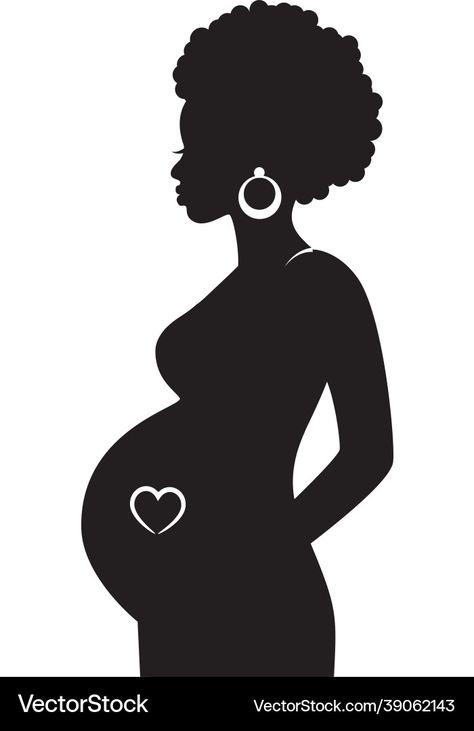 Pregnant Woman Art, Health Disparities, Maternity Silhouette, African Art Projects, Woman Vector, African Women Art, Silhouette Drawing, African Paintings, Maternal Health