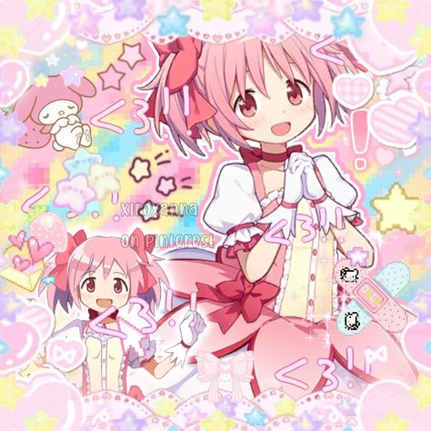 K On Pfp, Cutecore Pink, Cute Egirl, Benjamin Wadsworth Photoshoot, Kawaii Icons, Mahō Shōjo Madoka Magica, Anime Wall Prints !!, Soft Pink Theme, Mahō Shōjo