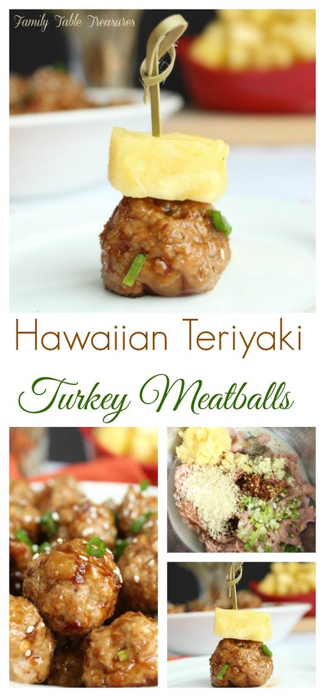 One bite of these Hawaiian Teriyaki Meatballs and your taste buds will be saying Mahalo! Teriyaki Turkey Meatballs, Teriyaki Meatballs Recipe, Teriyaki Meatballs, Diy Easy Recipes, Hawaiian Food, Turkey Meatballs, Family Table, Bottle Top, Easy Dishes