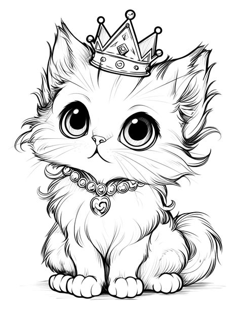 Kittens Coloring, Our Mindful Life, Spiderman Coloring, Cat Coloring, Cat Coloring Book, Kids Animals, Super Cute Cats, Unicorn Coloring, Kitty Coloring