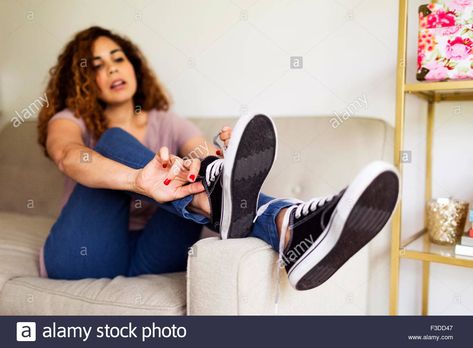 Ademy putting on shoes pose Person Tying Shoes Pose, Shoes Pose, Stock Photos Woman, Person Sitting, Tie Shoes, Art Stuff, Strap Heels, Drawing Reference, On Shoes