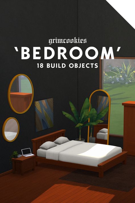 'BEDROOM' JUNE + JULY CC COLLECTION | grimcookies on Patreon Sims Finds, Cc Packs, Sims 4 Patreon, Sims 4 Bedroom, The Sims 4 Packs, Sims 4 Mm Cc, Sims Building, Casas The Sims 4, Sims 4 Gameplay