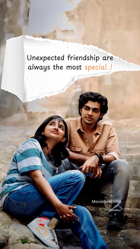 Sometimes, the best connections come from the most unexpected moments. Celebrate those special friendships that last a lifetime. Tag a friend who became your forever in the most surprising way! 🌟 #UnexpectedFriendship"

Hashtags:
#UnexpectedFriendship
#SpecialConnections
#ForeverFriend
#PremaluVibes
#MovieMagic
#SoulmatesInFriendship
#BondForLife
#FriendshipGoals
#CinemaLove
#CherishedMoments
#HeartfeltFriendships
#FriendshipForever
#MemoriesTogether
#FriendshipInMovies
#FeelGoodConnections Unexpected Friendship, Friendship Goals, Felt Hearts, Tag A Friend, Friends Forever, Soulmate, Feel Good, In This Moment, Celebrities