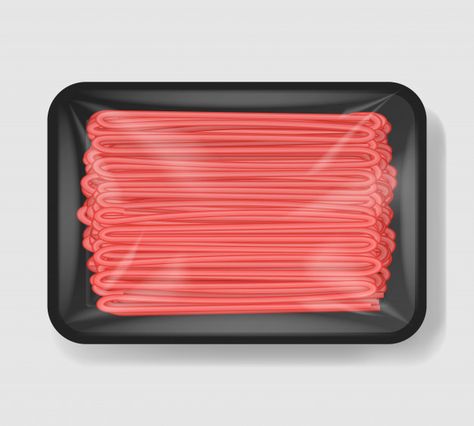 Minced meat in plastic tray container wi... | Premium Vector #Freepik #vector Container Illustration, Hot Dog Restaurants, Colorful Restaurant, Cooking Logo, Cake Story, Food Promotion, Food Menu Template, Fast Food Menu, Restaurant Menu Template