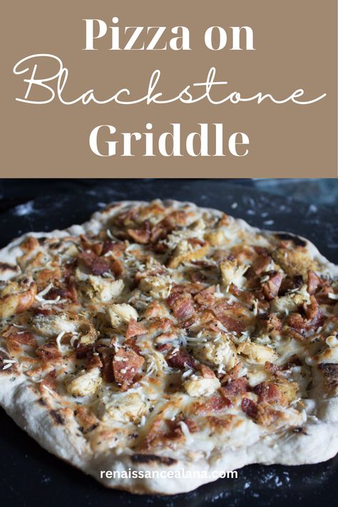 Pizza Night Made Easy: Cooking Pizza on a Blackstone Griddle - Renaissance Alana Things To Make On The Blackstone, Griddle Pizza Recipes Blackstone, Blackstone Pizza Recipes, Pizza On Blackstone Griddle, Blackstone Pizza, Blackstone Meals, Homemade Pizza Night, Sourdough Dinner, Foolproof Recipes