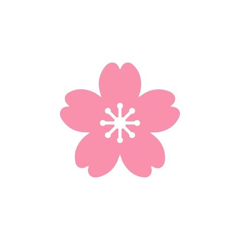 Cherry blossom icon vector sakura illust... | Premium Vector #Freepik #vector #japanese-sakura #japan-logo #sakura-logo #japanese-cherry-blossom Cherry Blossom Icon, Sakura Illustration, Blossom Icon, Premium Vector, Cherry Blossom, Blossom, Cherry, Logo Design, Pink