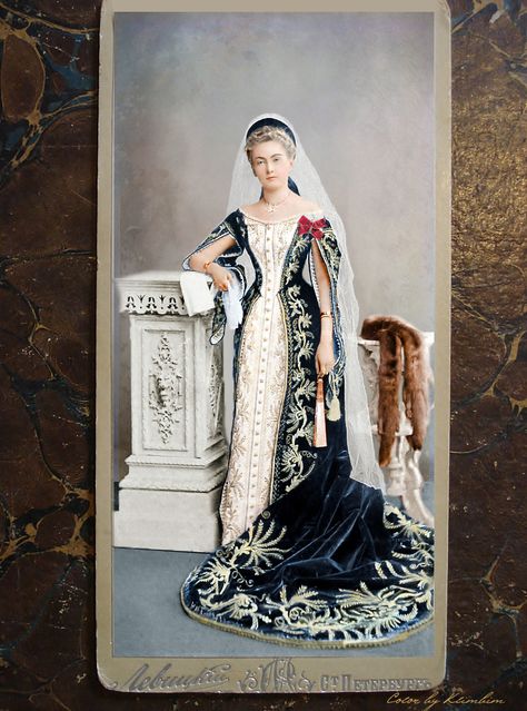 Unknown woman in russian court dress by klimbims Imperial Russian Court Dress, Russian Princess Dress, Russian Court Dress, Russia Dress, Russian Aristocracy, Prince Nikolai, Russian Dress, Historical Gowns, Anastasia Romanov