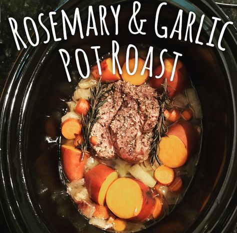 Crock Pot Pot Roast, Roast Sweet Potatoes, Aip Diet Recipes, Pot Roast Crock Pot Recipes, Rose Mary, Paleo Crockpot, Autoimmune Paleo, Aip Recipes, Freezer Meal