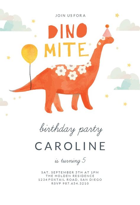 Dinomite Birthday, Boys Birthday Invitations, Free Party Invitations, Birthday Invitation Design, Dinosaur Party Invitations, Birthday Invitation Card Template, Ellie Mae, Invite Design, Dinosaur Invitations