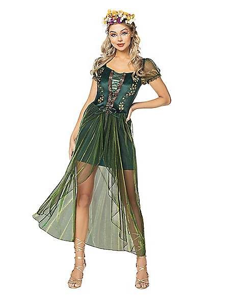 Adult Queen of the Forest Costume - Spirithalloween.com Royalty Costume, Forest Costume, Forest Fairy Costume, Queen Of The Forest, Adult Fairy Costume, Fairy Costume Women, Mother Nature Costume, Nightmare Before Christmas Costume, Spirit Costume