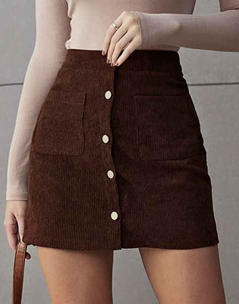 A Line Corduroy Skirt, Short Corduroy Skirt Outfit, Buttoned Skirt Outfit, Cordory Skirt Outfit, Courdory Skirt Outfits, A-line Skirt, Corduroy Mini Skirt Outfit, Cordoury Skirt, Courdory Skirt