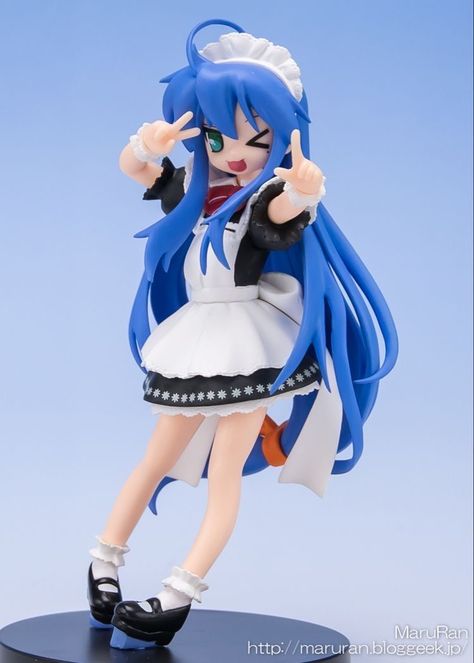 Cute Anime Figures Chibi, Kawaii Figures Anime, Cute Figures Kawaii, Anime Figurine Poses, Anime Figures Poses, Anime Figure Pfp, Lucky Star Figures, Animecore Figures, Anime Figure Poses