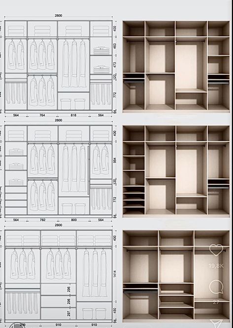 #interiordesign #dressingroom Closet Design Plans, Wardrobe Plan, Dream Closet Design, Walk In Closet Design, Closet Design Layout, Luxury Closets Design, Closet Renovation, Wardrobe Interior Design, Interior Design Presentation